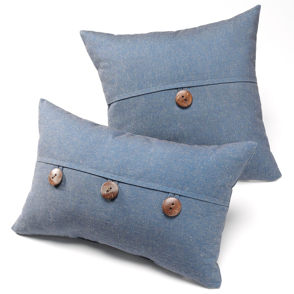 Kohls throw 2025 pillows blue