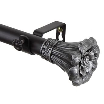 Rod Desyne Blossom Adjustable Window Curtain Rod