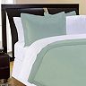 Pointehaven Solid 500-Thread Count Egyptian Cotton Sateen 3-pc. Duvet Cover Set