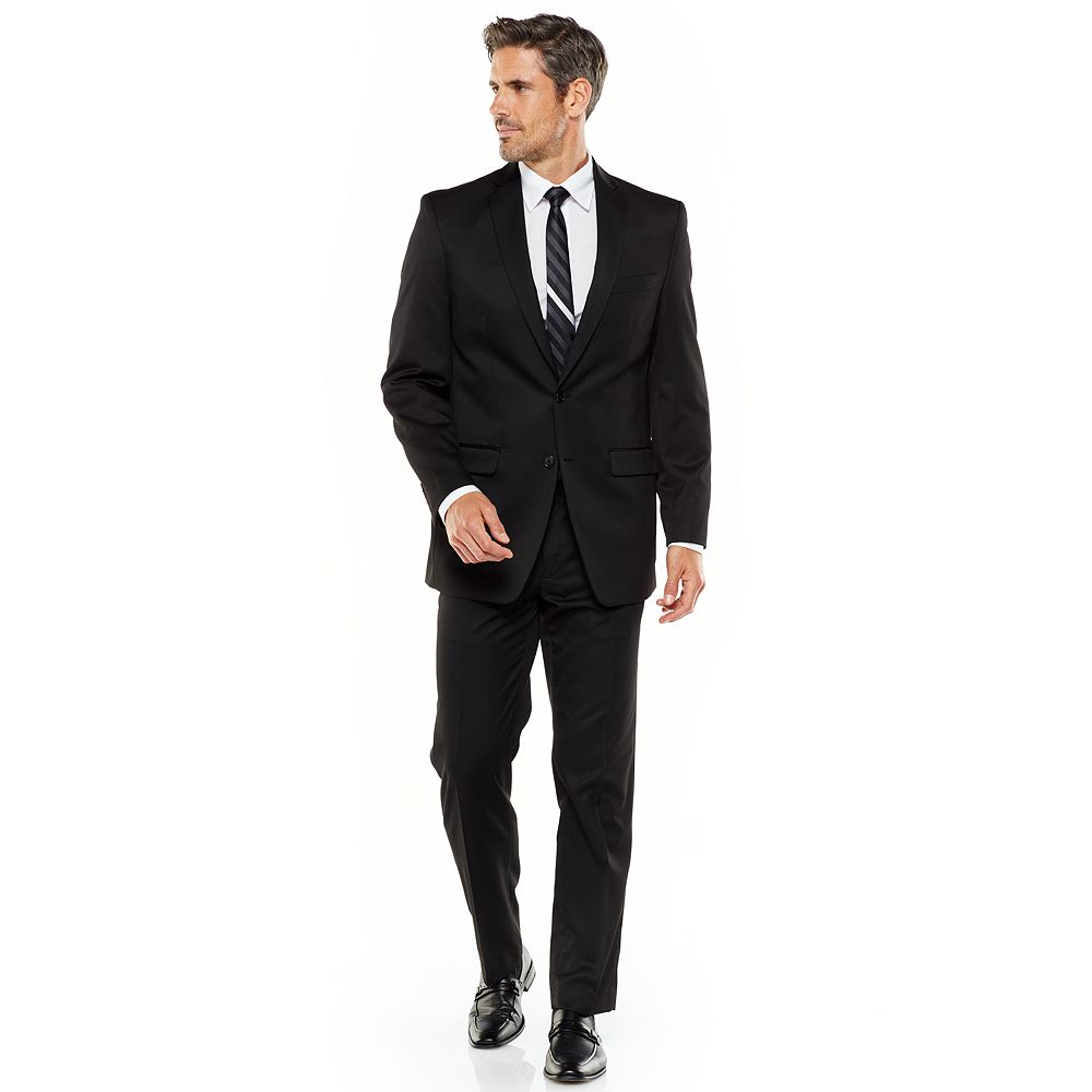 Van Heusen StraightFit Solid Black Suit Separates Men