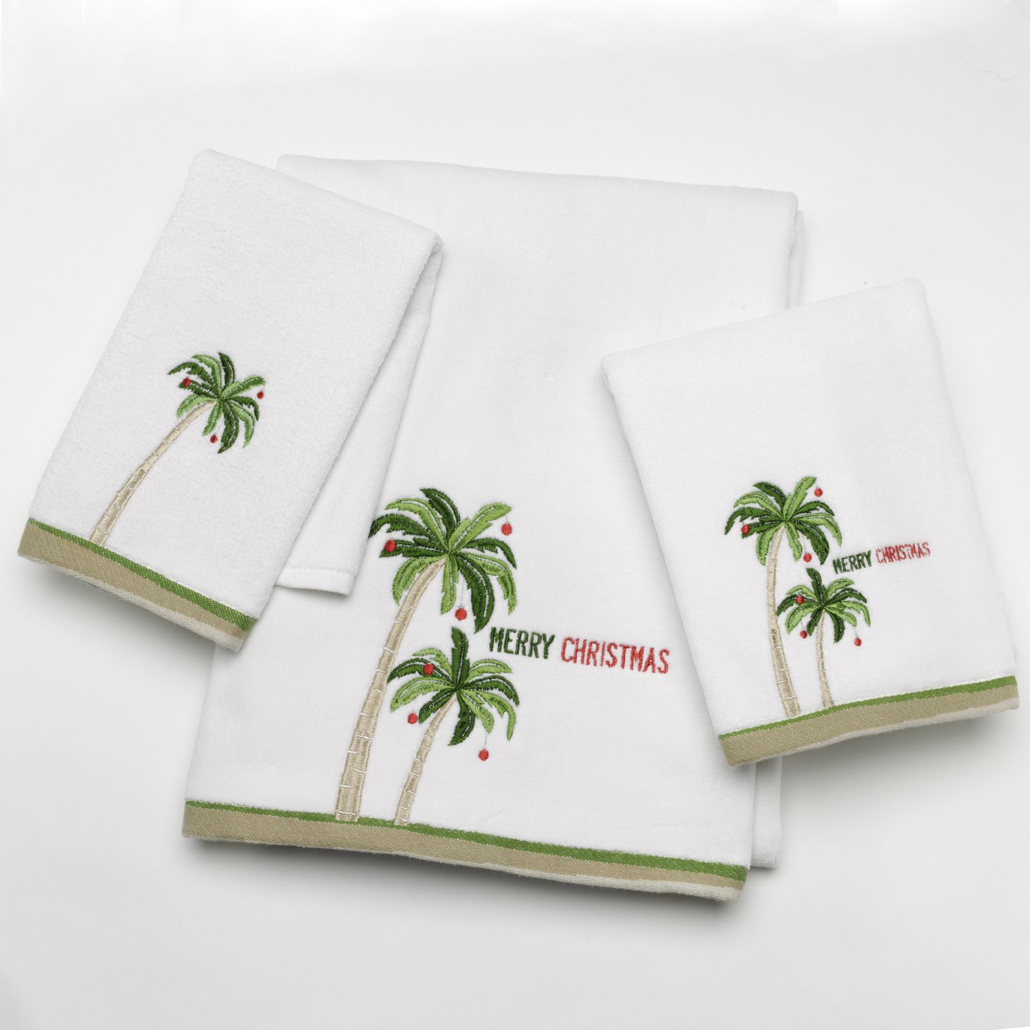 palm tree bath towels