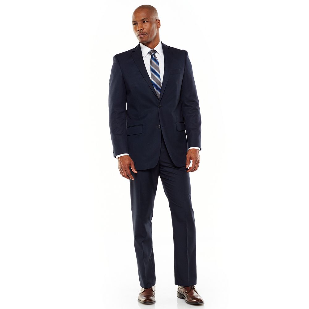 Apt. 9® Modern-Fit Shadow Striped Navy Suit Separates - Men