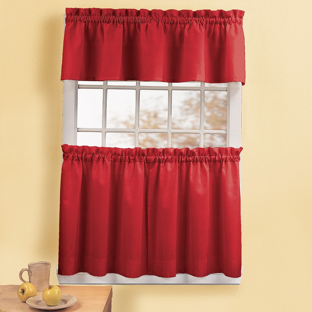 Peachskin Tier Kitchen Window Curtains