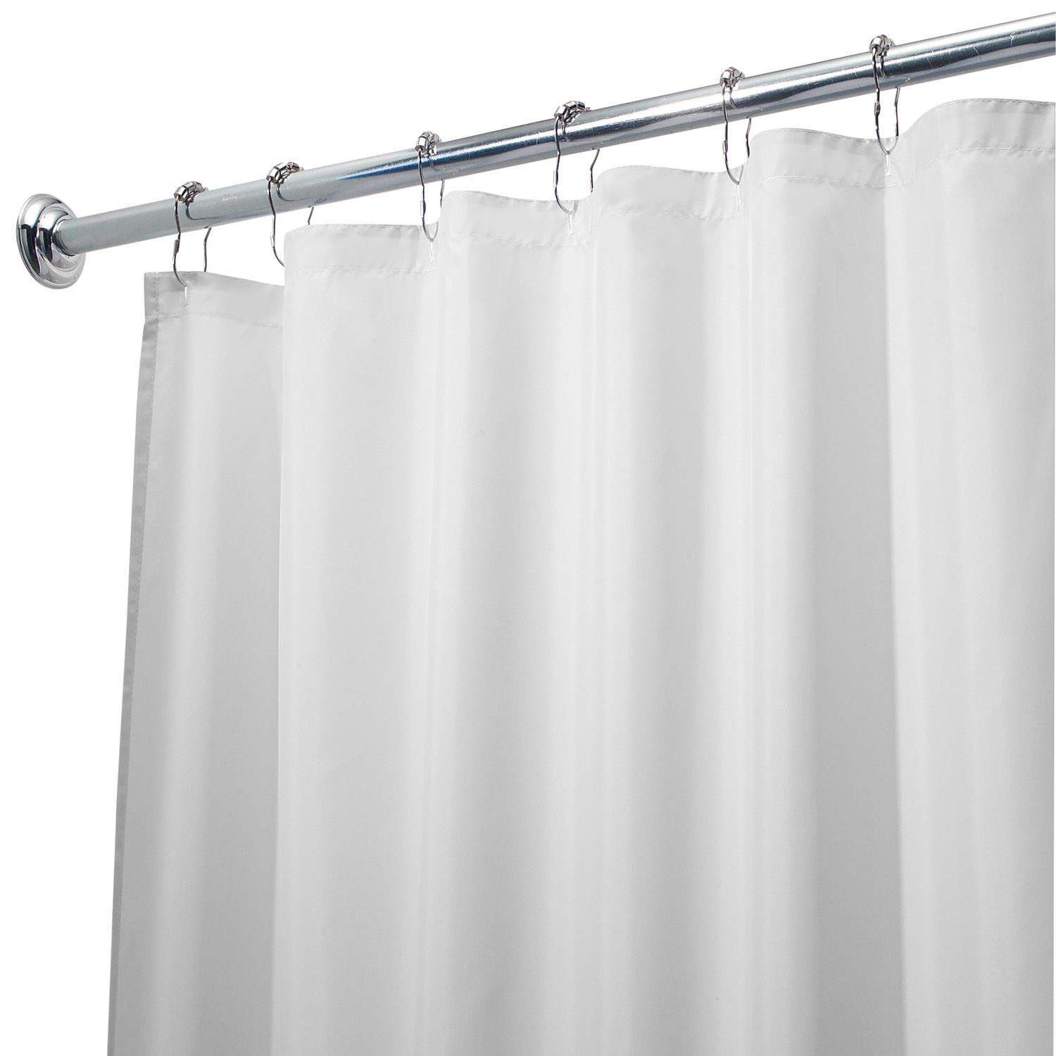 black white gray fabric shower curtain