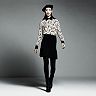 Très Chic Workweek Print Blouse with Skirt