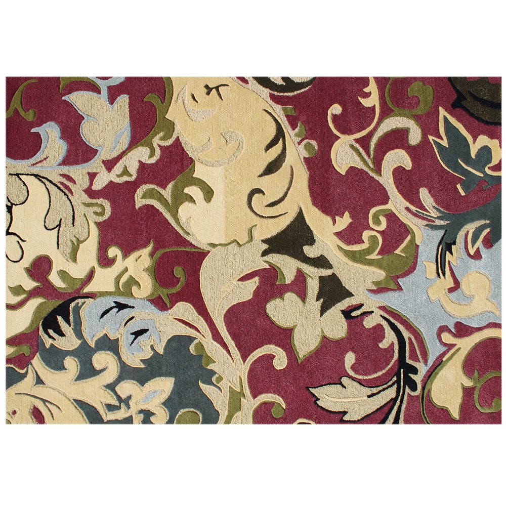 Alliyah Rugs ZnZ Abstract Scroll Rug