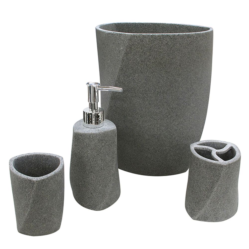 Geo Stone Bathroom Accessories Collection