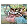 Four Ballerinas on the Stage Canvas Wall Art by Edgar Degas
