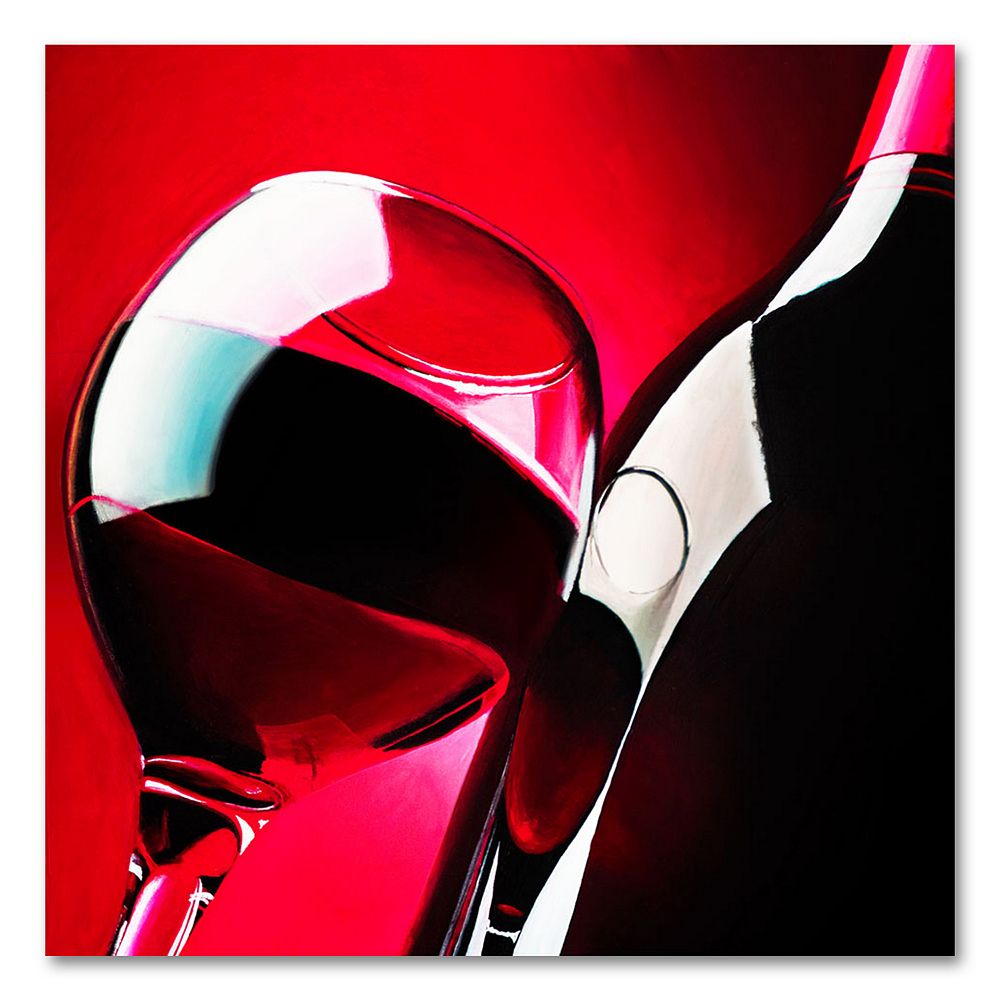 ''Red Wine'' Canvas Wall Art by Roderick Stevens