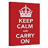 ''Keep Calm and Carry On'' Canvas Wall Art