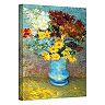 "Flowers in Blue Vase" Canvas Wall Art by Vincent van Gogh