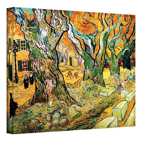 “The Road Menders” Canvas Wall Art by Vincent van Gogh