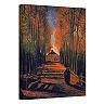 ''Avenue of Poplars in Autumn" Canvas Wall Art by Vincent van Gogh