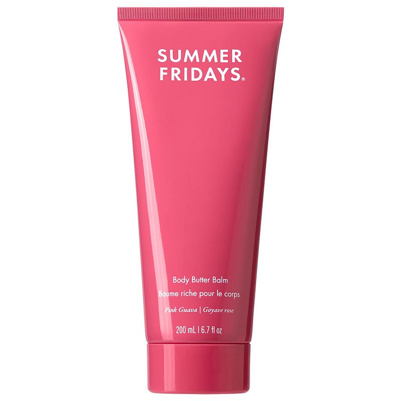 Summer Fridays Body Butter Balm Pink Guava - Rich Body Cream with Hyaluronic Acid, 