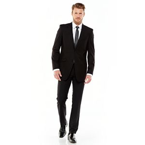 Adolfo Slim-Fit Black Suit Separates - Men