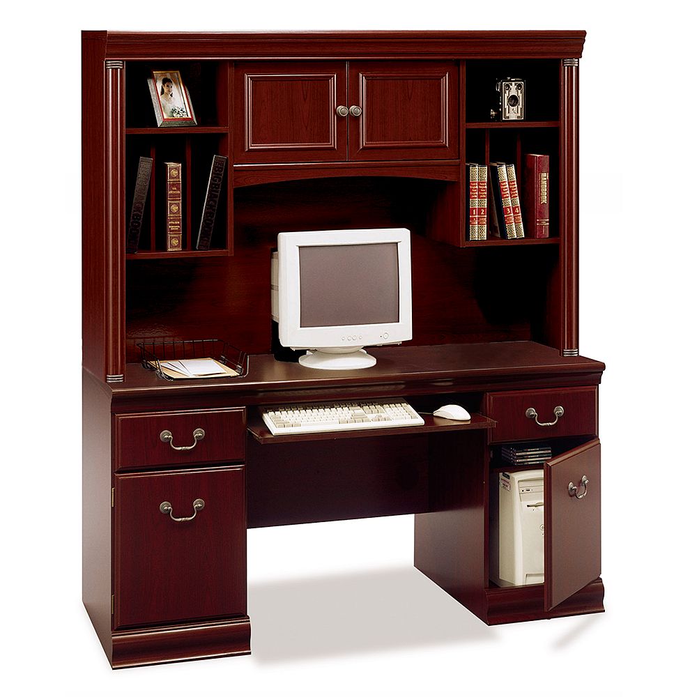 Bush® Furniture Birmingham Credenza & Hutch