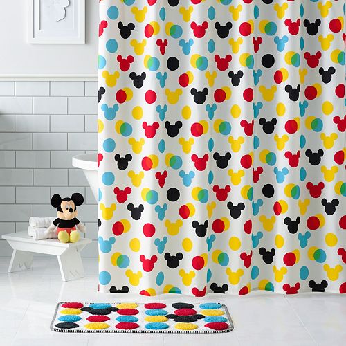 Disney S Minnie Mickey Mouse Shower Curtain Collection By