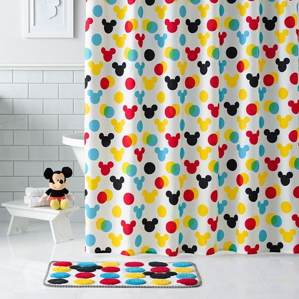 Mickey mouse shower deals curtains