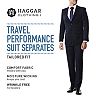 Haggar Travel Performance Black Gabardine Suit Separates - Men
