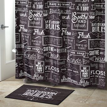Chalk It Up Shower Curtain Collection