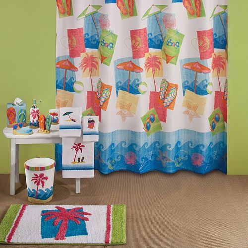 Saturday Knight Miami Beach Shower Curtain Collection