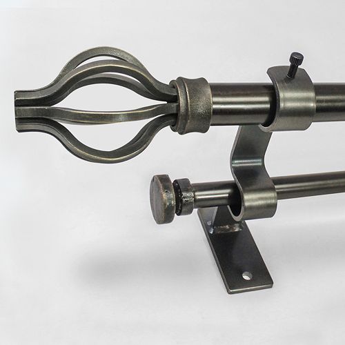 North Branch Cage Adjustable Double Curtain Rod