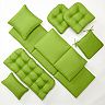 Edie Inc. Sonic Leaf Indoor Outdoor Quilted Cushions &amp; Pillows