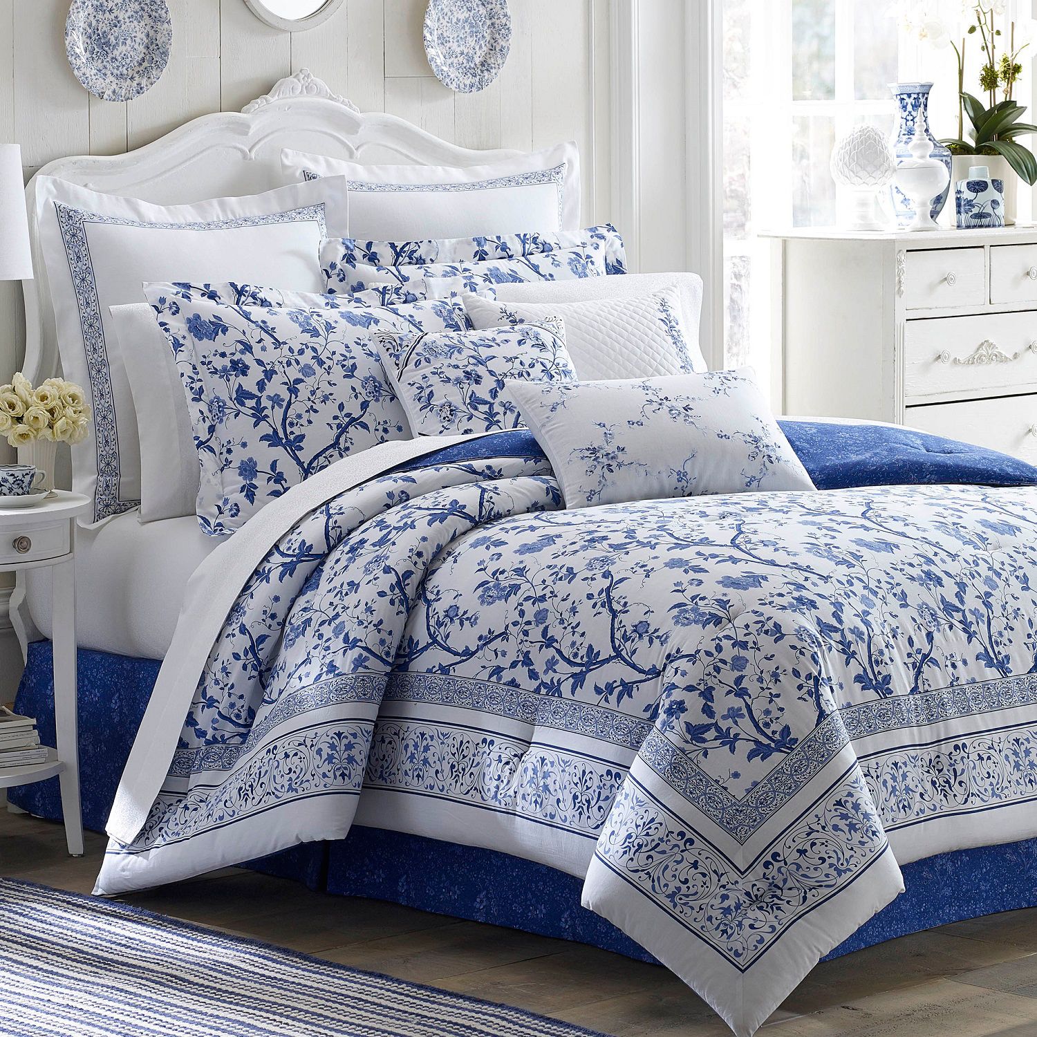 Image for Laura Ashley Lifestyles Charlotte Bedding Collection at Kohl's.