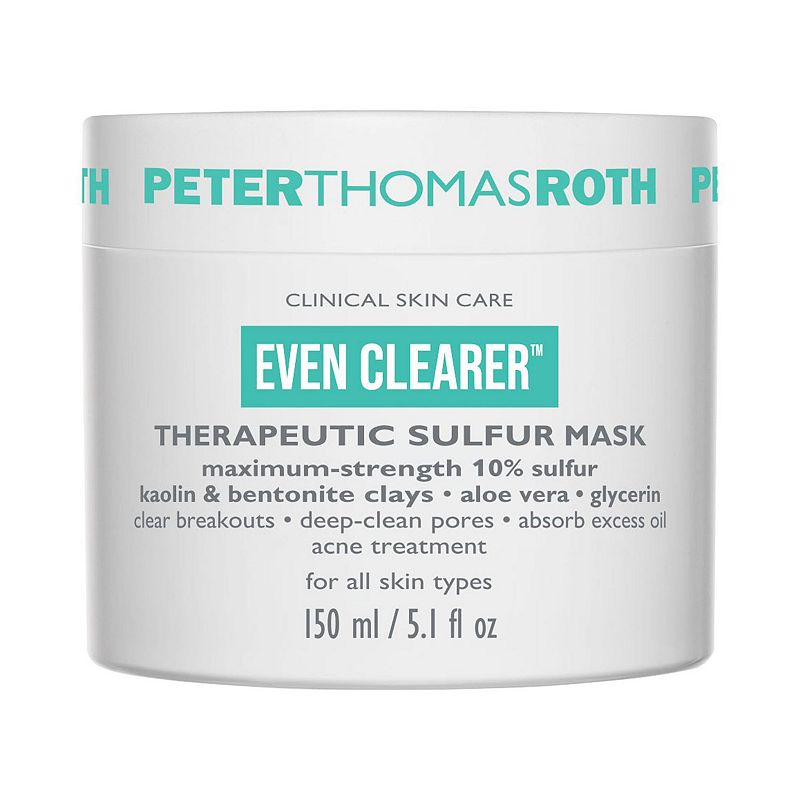 Peter Thomas Roth Even Clearer Therapeutic Sulfur Acne Mask for Pores and Oil Control, Size: 5.1 Oz, None