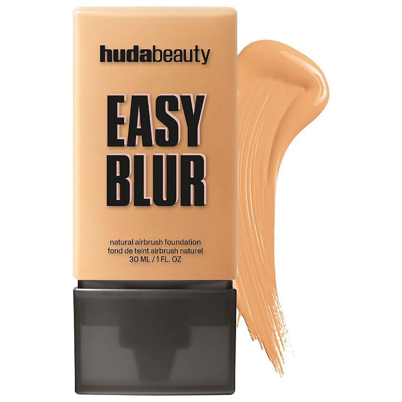 HUDA BEAUTY Easy Blur Natural Airbrush Foundation with Niacinamide, Size: 1 FL Oz, 340g Baklava