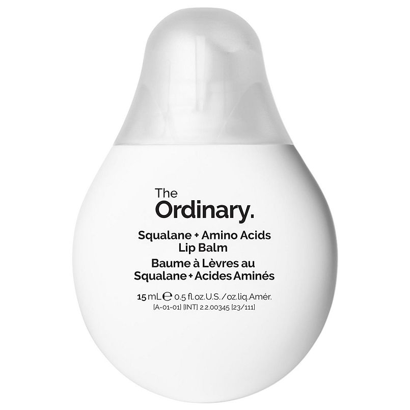 The Ordinary Squalane + Amino Acids Hydrating Lip Balm, for Lips, Elbows, and Cuticles