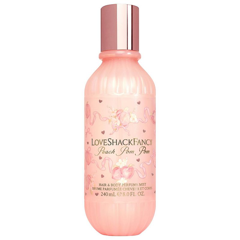 LoveShackFancy Peach Pom Pom Hair & Body Perfume Mist,