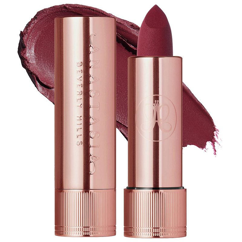 Anastasia Beverly Hills Full-Pigment Matte & Satin Velvet Lipstick, Size: .10Oz, Blackberry