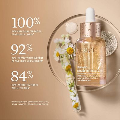 Biossance Firm and Lift Hydrating Dual Serum with Hyaluronic Acid