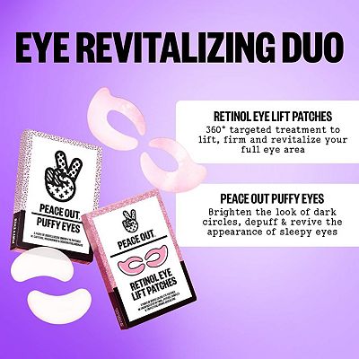 PEACE OUT☆アンダーアイパッチ☆Puffy Under-Eye Patches Puffy Under-Eye Patches - Peace Out | Sephora