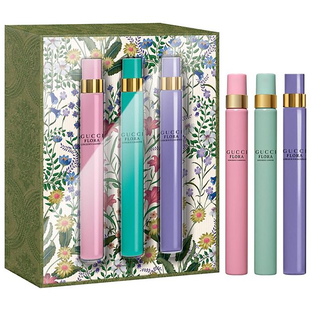 Gucci Flora Gorgeous Travel Spray Perfume Trio Set