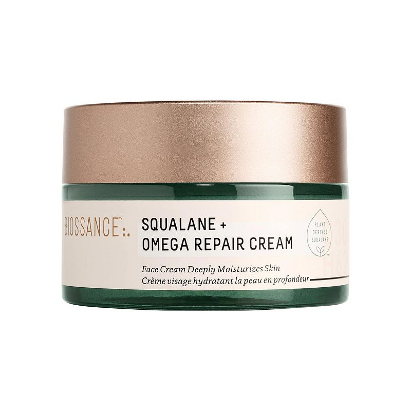 Biossance Omega Repair Deep Hydration Moisturizer with Ceramides and Hyaluronic Acid + Squalane, 