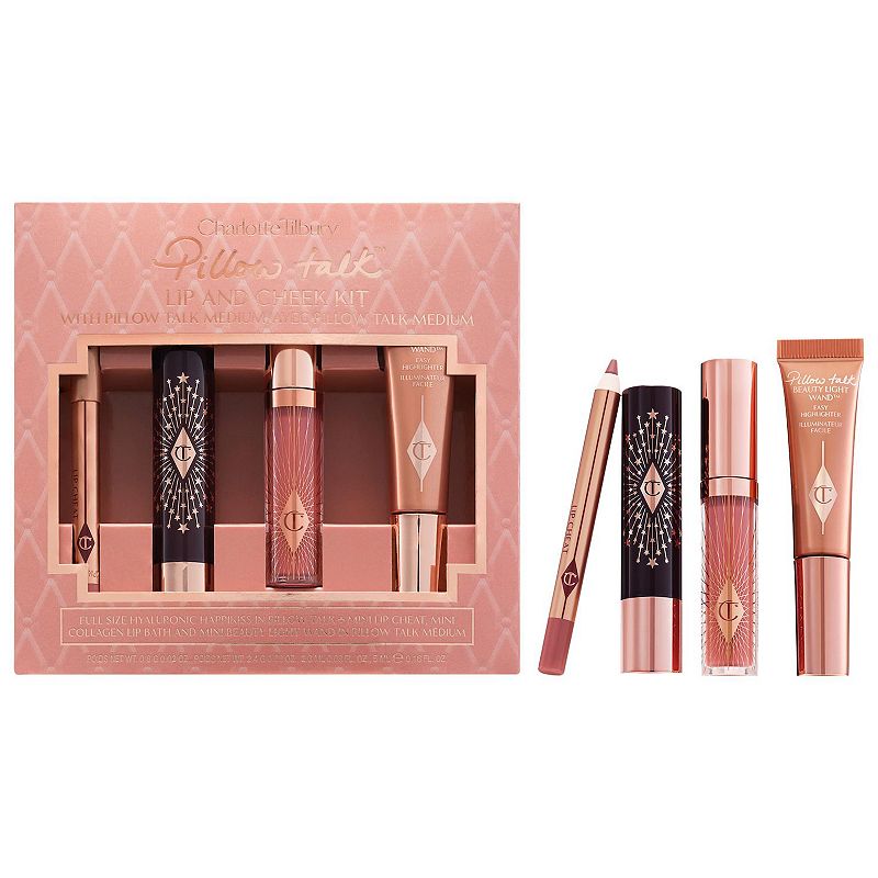 Charlotte Tilbury Pillow Talk Iconic Lip and Cheek Secrets Set, Medium