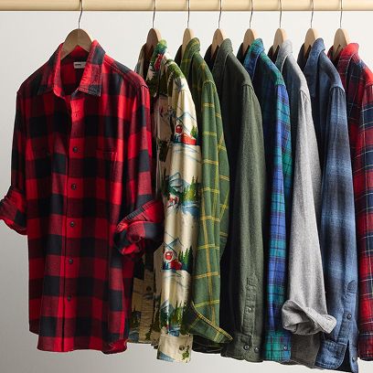 16.99 Flannels for men and big & tall.