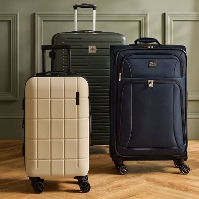 50.99 All sizes Skyway Flair or Swiss Mobility luggage.