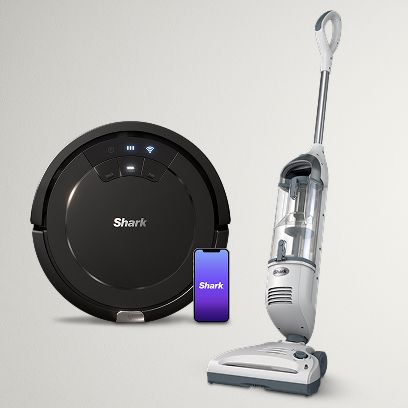 99.99 Shark® robot (RV754) or cordless upright (SV1106) vacuum.