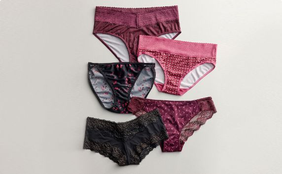 Women's panties laydown photo