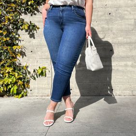Woman wearing jeans