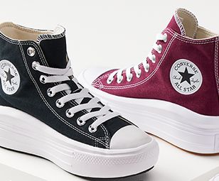 High-top Converse shoes