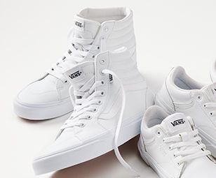 Vans all-white sneakers