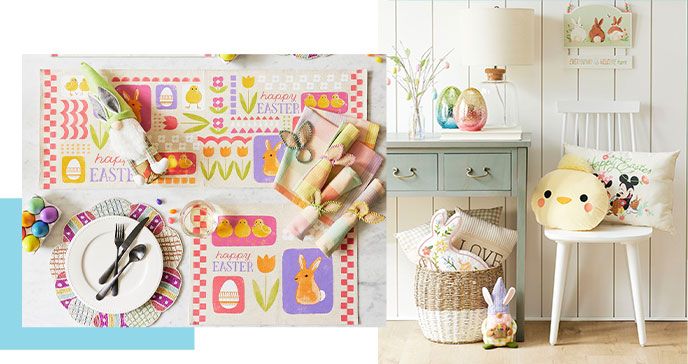 Easter themed accessories and decor