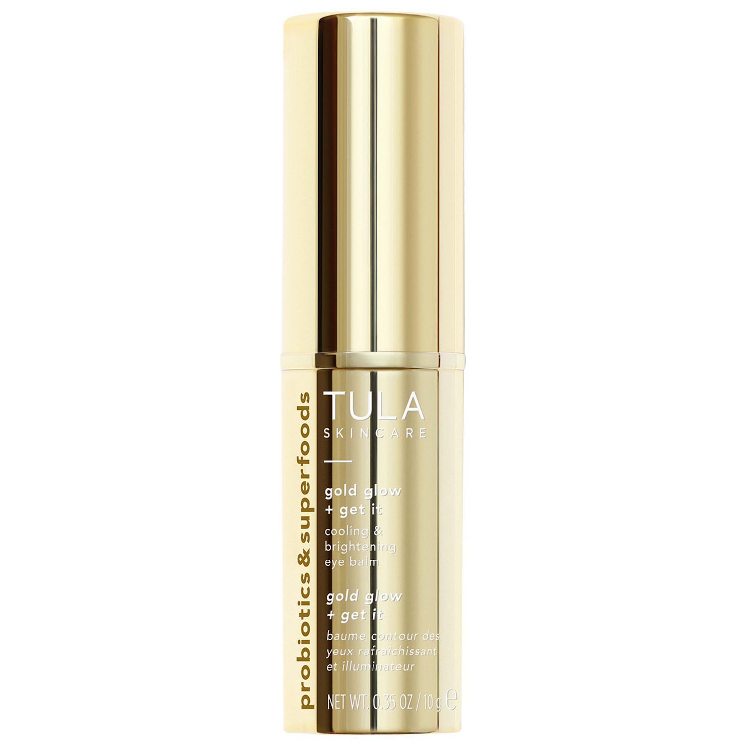 TULA SKINCARE Gold Glow + Get It Cooling & Brightening Eye Balm - 0.35oz - Ulta Beauty