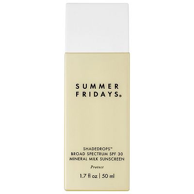 SUMMER FRIDAYS SHADEROOTS ミネラル サンスクリーン Summer Fridays ShadeDrops Mineral Milk Sunscreen SPF 30