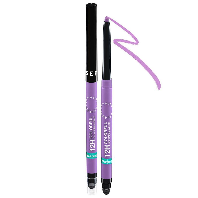 SEPHORA COLLECTION 12HR Colorful Waterproof Retractable Eyeliner, Size: .01 Oz, Mattelilac