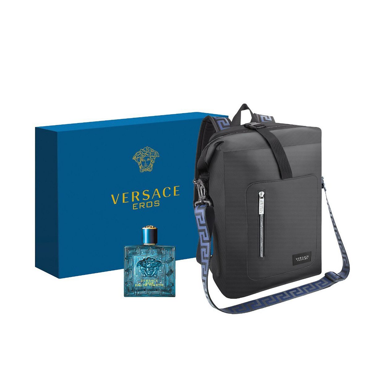 Versace book bag store with cologne